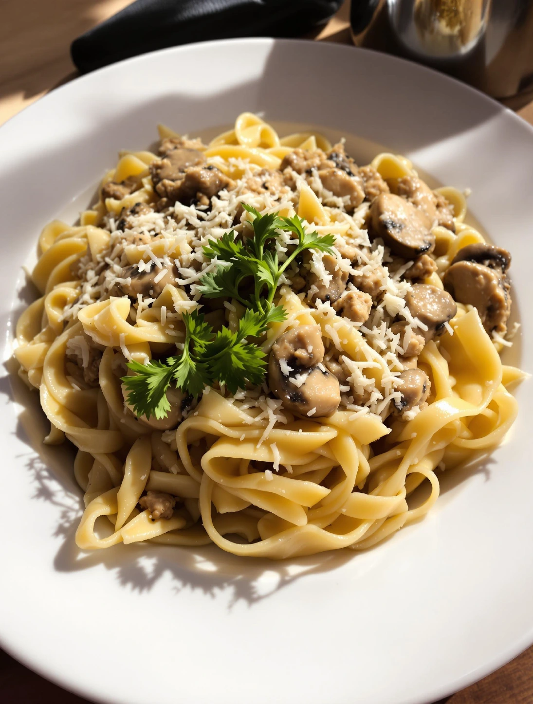 Creamy Chicken and Mushroom Pasta