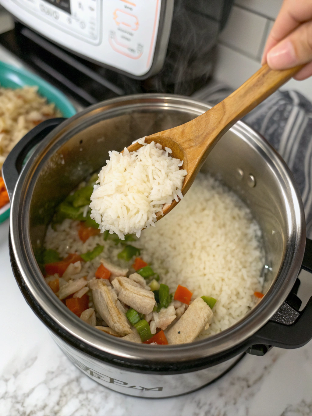 Rice in Instant Pot Chicken and Rice