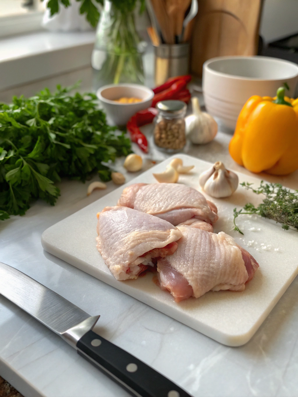 Ingredients for Instant Pot Chicken and Rice Recipe