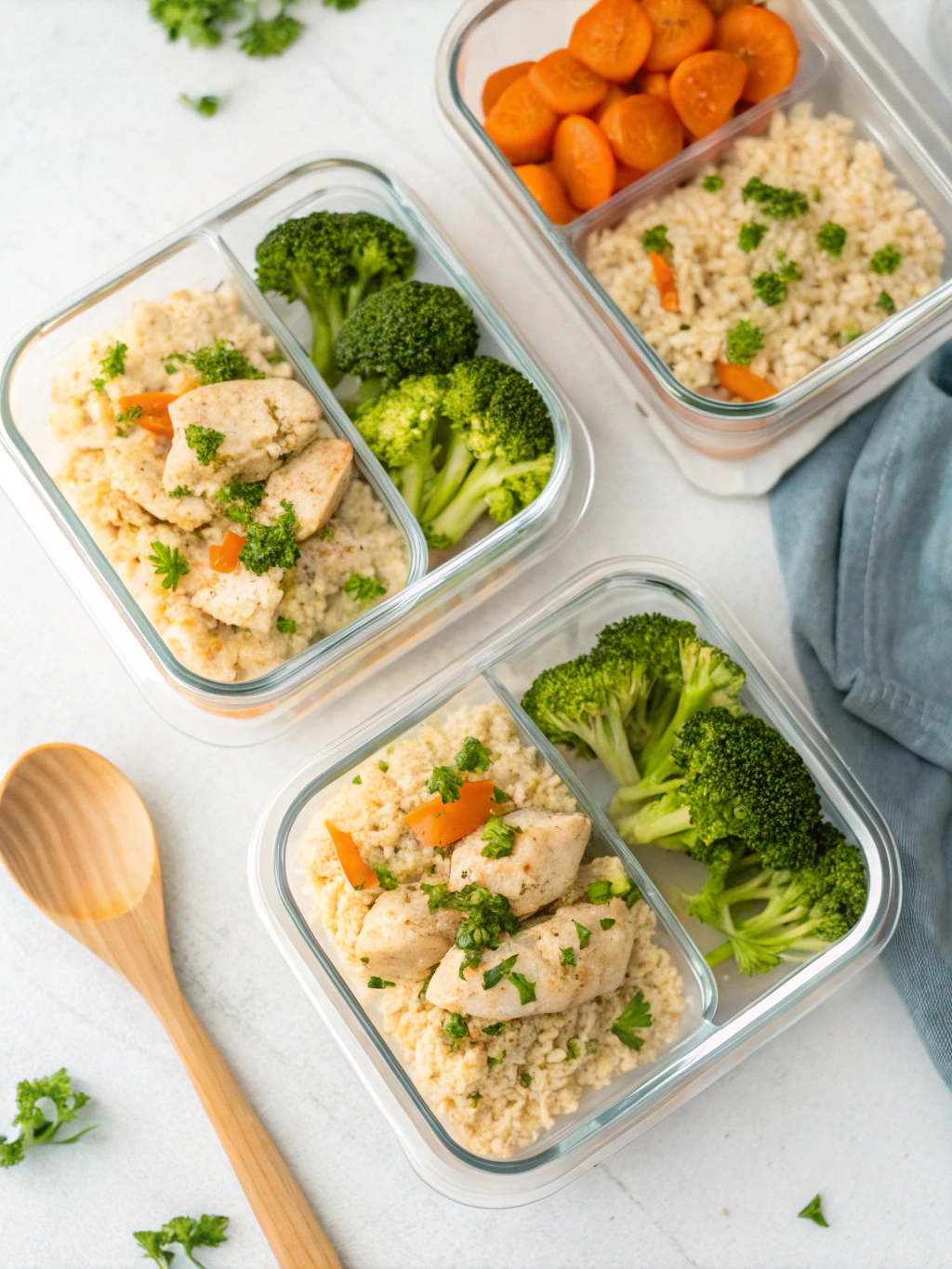 Instant Pot Chicken and Rice Meal Prep Containers
