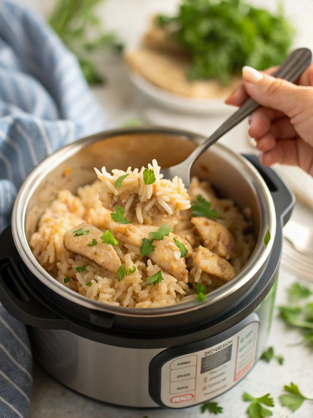 Hot Instant Pot Chicken and Rice